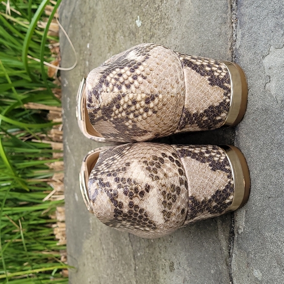 Coach Isla snake print leather pump heels - Picture 6 of 16